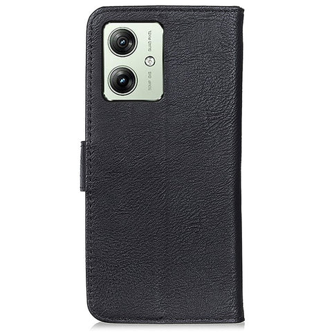 KHAZNEH For Motorola Moto G64 5G Case Cowhide Texture Leather Wallet Stand Cover