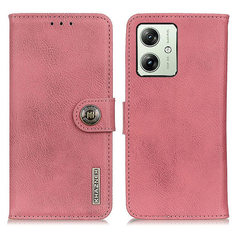 KHAZNEH For Motorola Moto G64 5G Case Cowhide Texture Leather Wallet Stand Cover