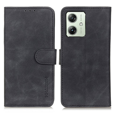 KHAZNEH For Motorola Moto G64 5G Case PU Leather Retro Texture Phone Cover