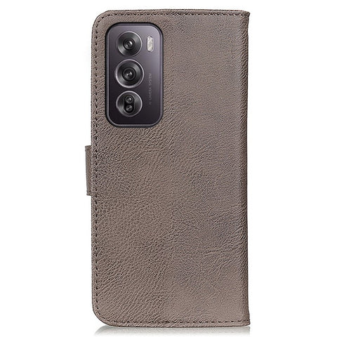 KHAZNEH For Oppo Reno12 Pro 5G (Global) Case Cowhide Texture Leather Wallet Stand Cover