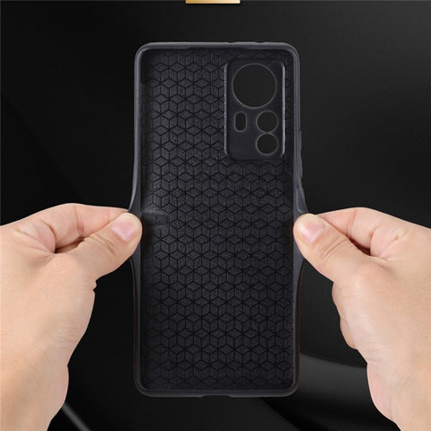 AZNS Anti-scratch Phone Case for Xiaomi 12 5G / 12X 5G / 12S 5G / 12S Pro 5G, Anti-drop Imprinted PU Leather+TPU Protective Back Cover