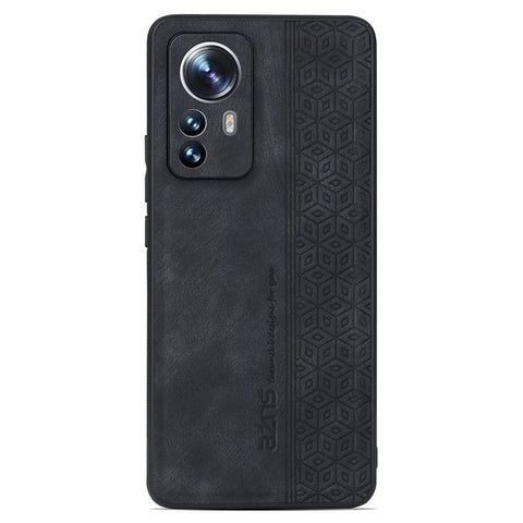 AZNS Anti-scratch Phone Case for Xiaomi 12 5G / 12X 5G / 12S 5G / 12S Pro 5G, Anti-drop Imprinted PU Leather+TPU Protective Back Cover