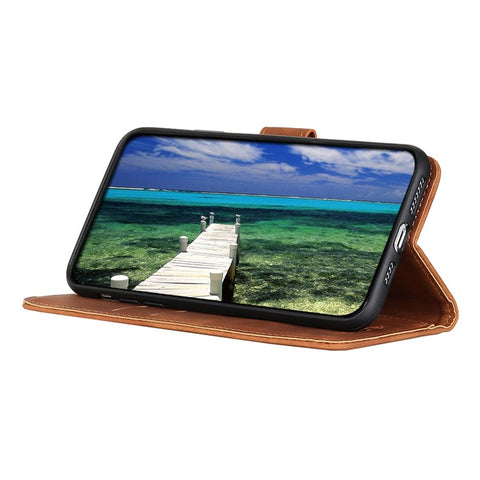 KHAZNEH For Oppo Reno12 Pro 5G (Global) Case PU Leather Retro Texture Phone Cover