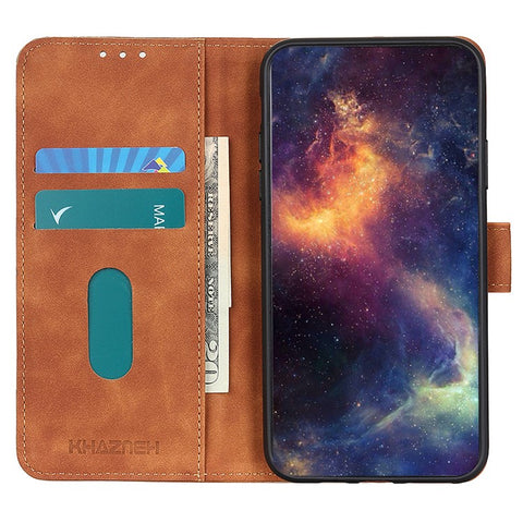 KHAZNEH For Oppo Reno12 Pro 5G (Global) Case PU Leather Retro Texture Phone Cover