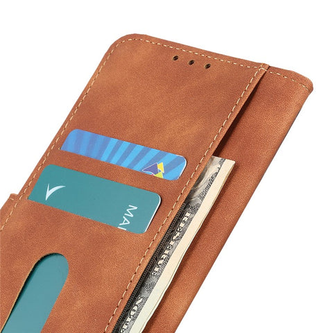 KHAZNEH For Oppo Reno12 Pro 5G (Global) Case PU Leather Retro Texture Phone Cover