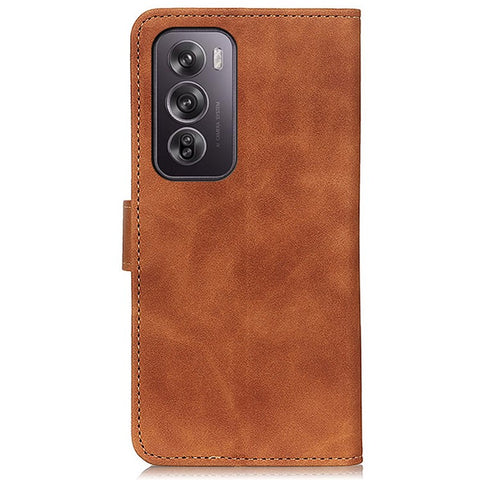 KHAZNEH For Oppo Reno12 Pro 5G (Global) Case PU Leather Retro Texture Phone Cover