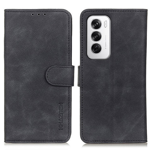 KHAZNEH For Oppo Reno12 5G (Global) Case PU Leather Retro Texture Phone Cover