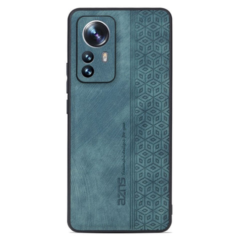 AZNS For Xiaomi 12 Pro 5G / 12S Pro 5G / 12 Pro (Dimensity) 5G Drop-proof Phone Case Imprinted Pattern PU Leather Coated TPU Phone Cover