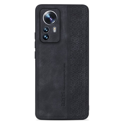 AZNS For Xiaomi 12 Pro 5G / 12S Pro 5G / 12 Pro (Dimensity) 5G Drop-proof Phone Case Imprinted Pattern PU Leather Coated TPU Phone Cover