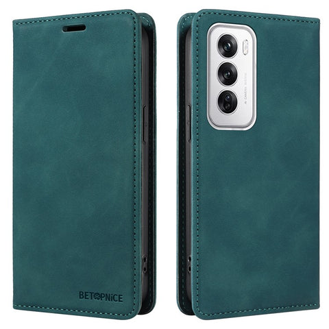 BETOPNICE 003 For Oppo Reno12 5G (Global) Case RFID Blocking PU Leather Phone Cover