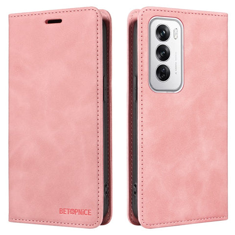 BETOPNICE 003 For Oppo Reno12 5G (Global) Case RFID Blocking PU Leather Phone Cover