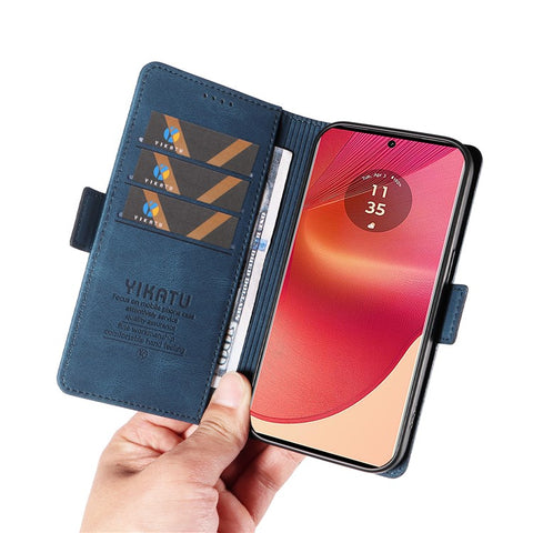 YIKATU YK-005 For Motorola Edge 50 Fusion 5G Phone Case Skin-Touch Leather Cover
