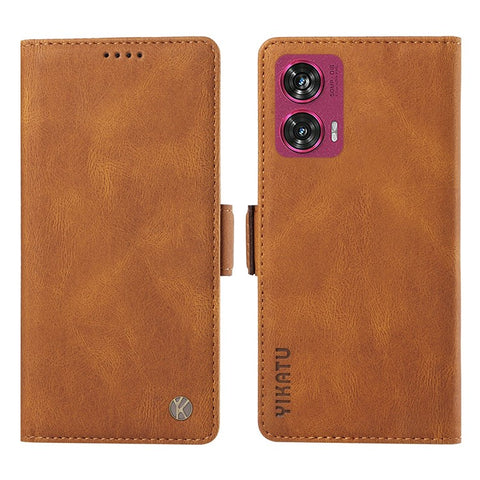 YIKATU YK-005 For Motorola Edge 50 Fusion 5G Phone Case Skin-Touch Leather Cover