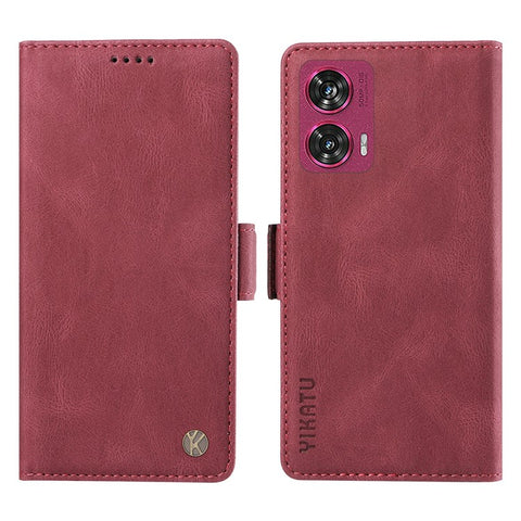 YIKATU YK-005 For Motorola Edge 50 Fusion 5G Phone Case Skin-Touch Leather Cover