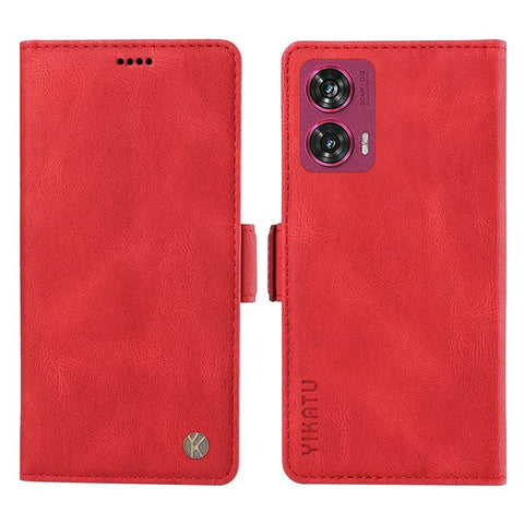 YIKATU YK-005 For Motorola Edge 50 Fusion 5G Phone Case Skin-Touch Leather Cover