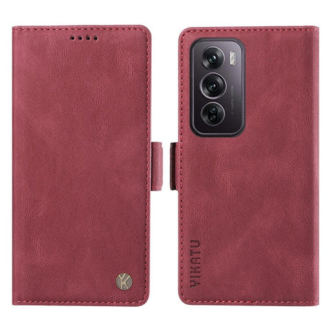YIKATU YK-005 For Oppo Reno12 Pro 5G (Global) / (China) Phone Case Skin-Touch Leather Cover