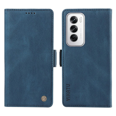 YIKATU YK-005 For Oppo Reno12 5G (Global) Leather Phone Case Side Magnetic Clasps