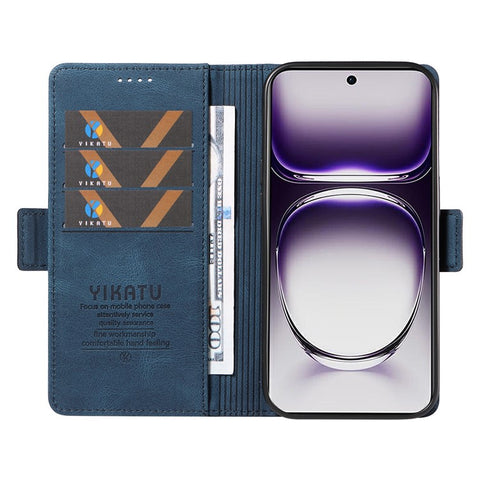YIKATU YK-005 For Oppo Reno12 5G (Global) Leather Phone Case Side Magnetic Clasps