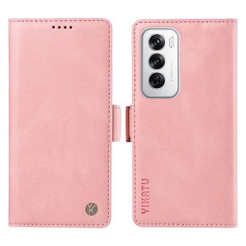 YIKATU YK-005 For Oppo Reno12 5G (Global) Leather Phone Case Side Magnetic Clasps