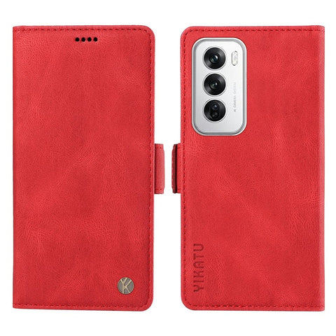 YIKATU YK-005 For Oppo Reno12 5G (Global) Leather Phone Case Side Magnetic Clasps