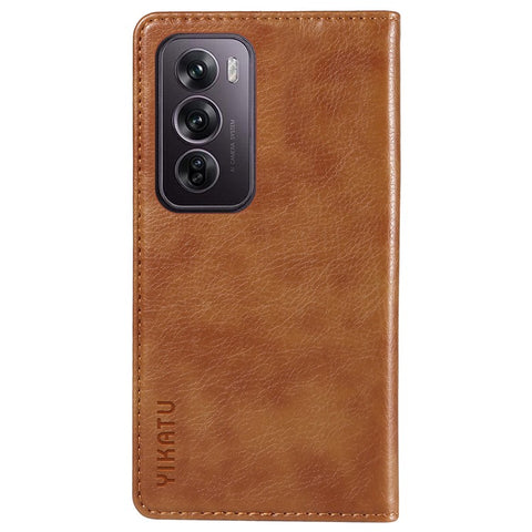 YIKATU YK-006 For Oppo Reno12 Pro 5G (Global) / (China) Wallet Phone Case Litchi Texture Leather Cover