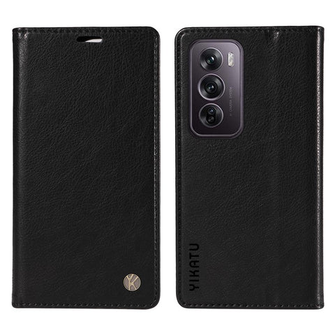 YIKATU YK-006 For Oppo Reno12 Pro 5G (Global) / (China) Wallet Phone Case Litchi Texture Leather Cover