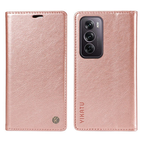 YIKATU YK-006 For Oppo Reno12 Pro 5G (Global) / (China) Wallet Phone Case Litchi Texture Leather Cover