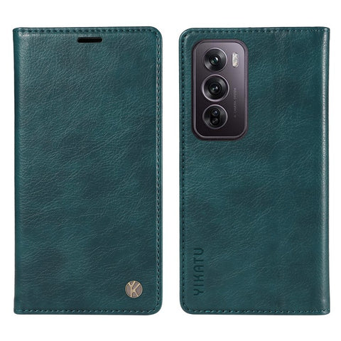 YIKATU YK-006 For Oppo Reno12 Pro 5G (Global) / (China) Wallet Phone Case Litchi Texture Leather Cover