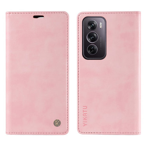YIKATU YK-006 For Oppo Reno12 Pro 5G (Global) / (China) Wallet Phone Case Litchi Texture Leather Cover