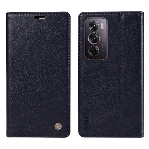 YIKATU YK-006 For Oppo Reno12 Pro 5G (Global) / (China) Wallet Phone Case Litchi Texture Leather Cover