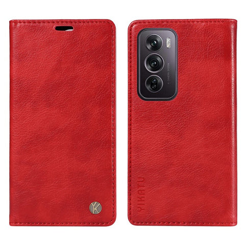 YIKATU YK-006 For Oppo Reno12 Pro 5G (Global) / (China) Wallet Phone Case Litchi Texture Leather Cover