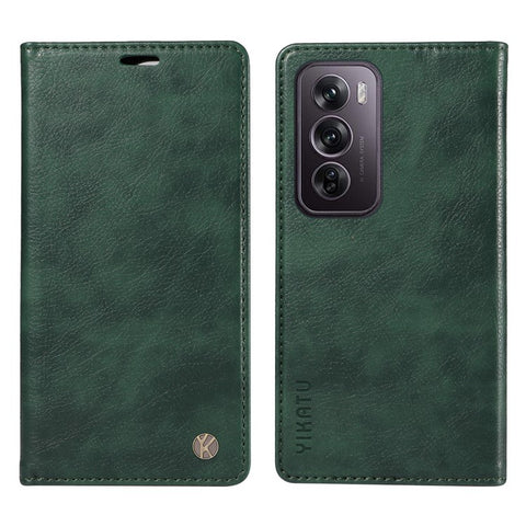 YIKATU YK-006 For Oppo Reno12 Pro 5G (Global) / (China) Wallet Phone Case Litchi Texture Leather Cover