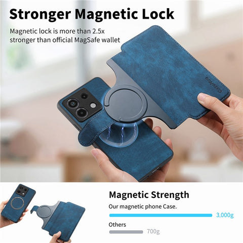 For Xiaomi Redmi Note 13 Pro 5G / Poco X6 5G Magnetic Case CASENEO Detachable Leather Phone Wallet Cover