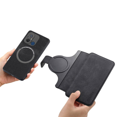 For Xiaomi Redmi 12C 4G Magnetic Case CASENEO Detachable Leather Phone Wallet Cover