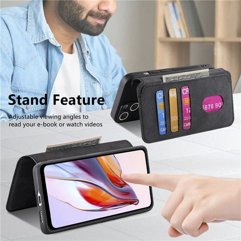 For Xiaomi Redmi 12C 4G Magnetic Case CASENEO Detachable Leather Phone Wallet Cover
