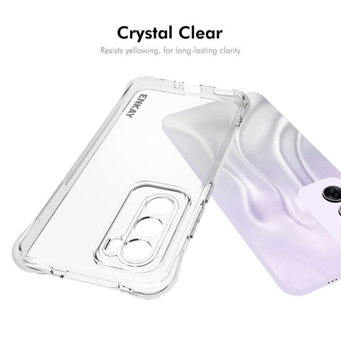 ENKAY HAT PRINCE For Oppo Reno12 5G (Global) Clear Case Corner Airbag TPU Phone Cover