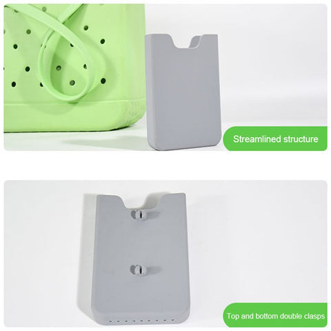 Phone Holder for Bogg Bag, Silicone Phone Holder Storage Pouch Travel Accessory Organizer