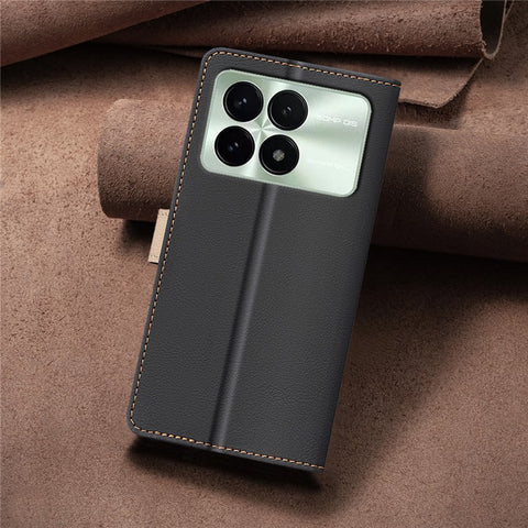 BINFEN COLOR For Xiaomi Poco F6 Pro 5G / Redmi K70 5G / K70 Pro 5G Leather Case RFID Blocking