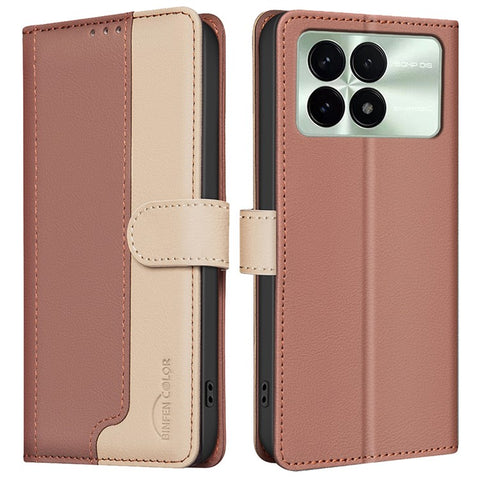 BINFEN COLOR For Xiaomi Poco F6 Pro 5G / Redmi K70 5G / K70 Pro 5G Leather Case RFID Blocking