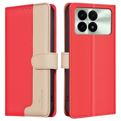 BINFEN COLOR For Xiaomi Poco F6 Pro 5G / Redmi K70 5G / K70 Pro 5G Leather Case RFID Blocking
