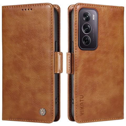 YIKATU YK-007 For Oppo Reno12 Pro 5G (Global) / (China) Phone Case Litchi Texture Leather Cover