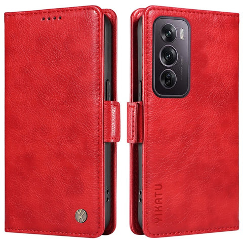 YIKATU YK-007 For Oppo Reno12 Pro 5G (Global) / (China) Phone Case Litchi Texture Leather Cover