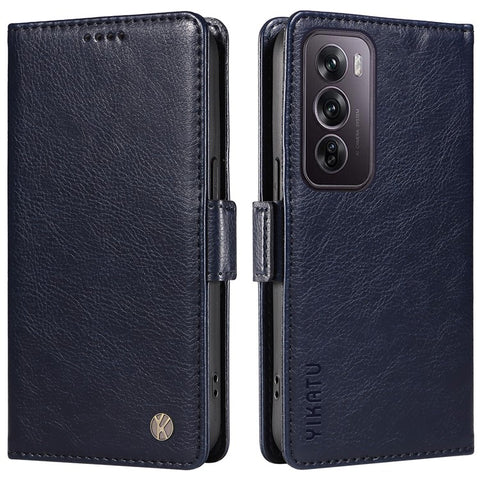 YIKATU YK-007 For Oppo Reno12 Pro 5G (Global) / (China) Phone Case Litchi Texture Leather Cover
