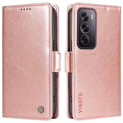 YIKATU YK-007 For Oppo Reno12 Pro 5G (Global) / (China) Phone Case Litchi Texture Leather Cover