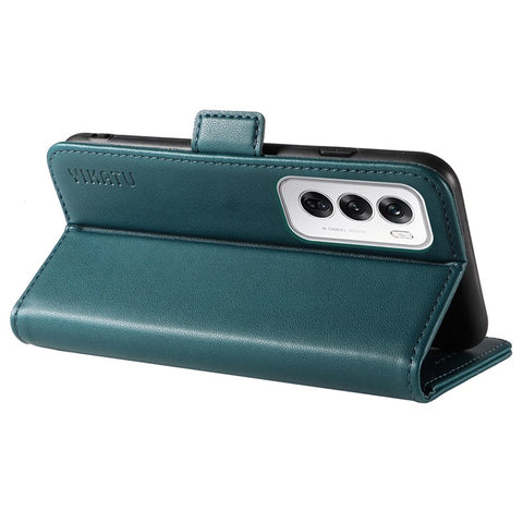 YIKATU YK-003 For Oppo Reno12 5G (Global) Case Magnetic Side Clasps Leather Wallet Phone Cover