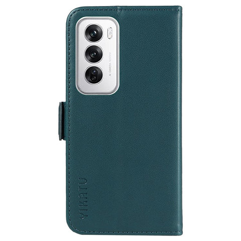 YIKATU YK-003 For Oppo Reno12 5G (Global) Case Magnetic Side Clasps Leather Wallet Phone Cover