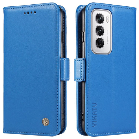 YIKATU YK-003 For Oppo Reno12 5G (Global) Case Magnetic Side Clasps Leather Wallet Phone Cover