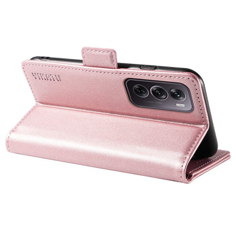 YIKATU YK-003 For Oppo Reno12 Pro 5G (Global) / (China) Case Side Clasps Anti-Drop Leather Phone Cover