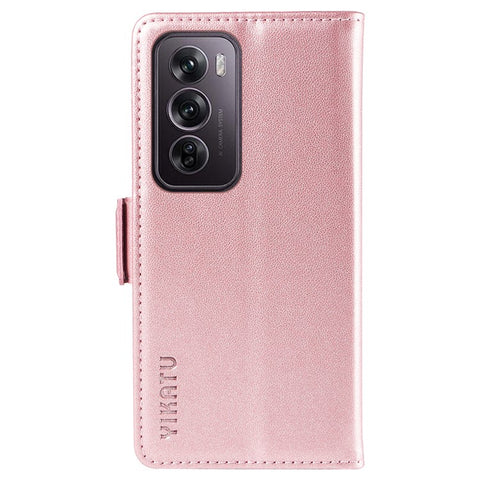 YIKATU YK-003 For Oppo Reno12 Pro 5G (Global) / (China) Case Side Clasps Anti-Drop Leather Phone Cover