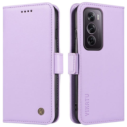 YIKATU YK-003 For Oppo Reno12 Pro 5G (Global) / (China) Case Side Clasps Anti-Drop Leather Phone Cover